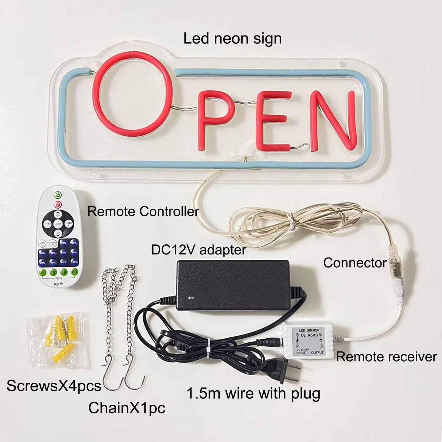 Custom LED Neon Sign for Wall - Neon Name Sign Light Up Personalized Home Decor, Waterproof Neon Sign Customizable for Bedroom/Outdoor/Parties