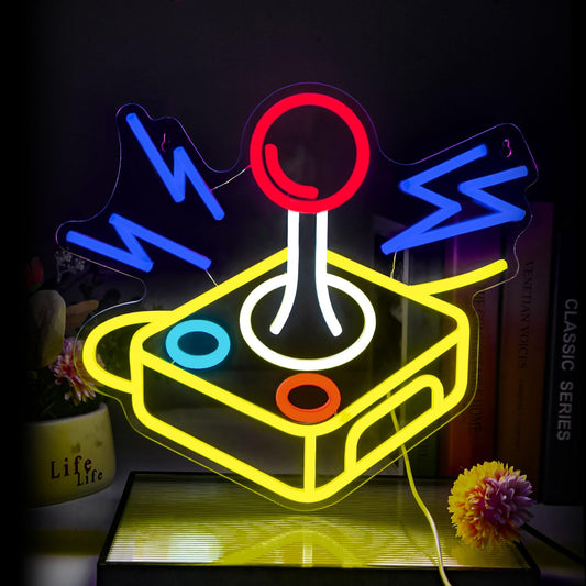 Arcade Gamer Neon Sign LED Gaming Neon Signs Gaming Neon Light for Wall Decor Man Cave Bedroom Recreation for Teen Boy Room Decor Gift